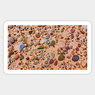 Beach Stones Abstract 3 Sticker